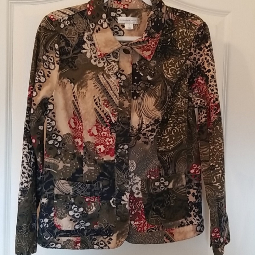 Christopher & Banks Button Up Jacket Size M